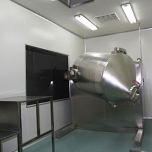 Three dimensional powder mixer